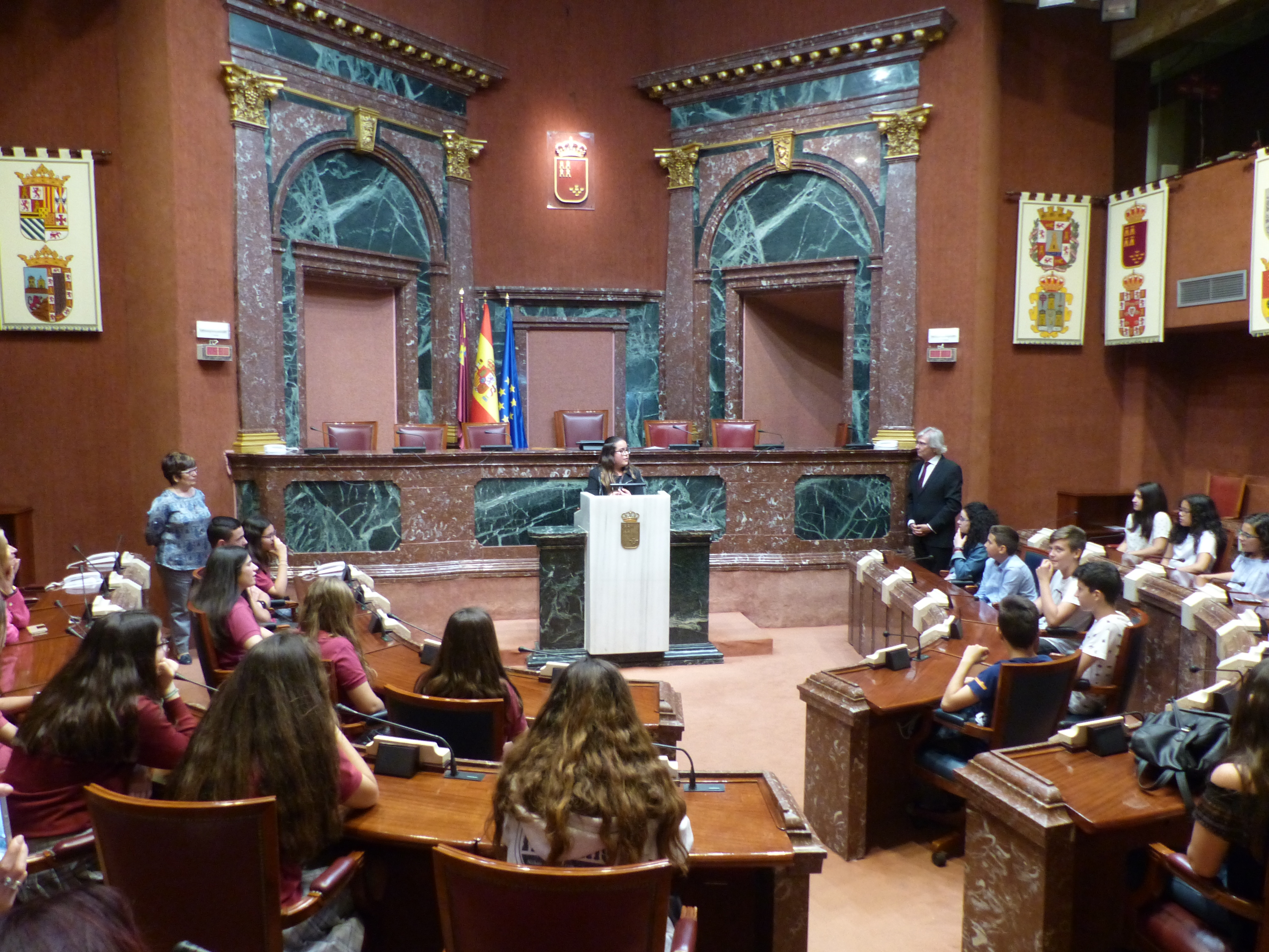 'Educando en Justicia' ha visitado hoy la Asamblea Regional de Murcia
