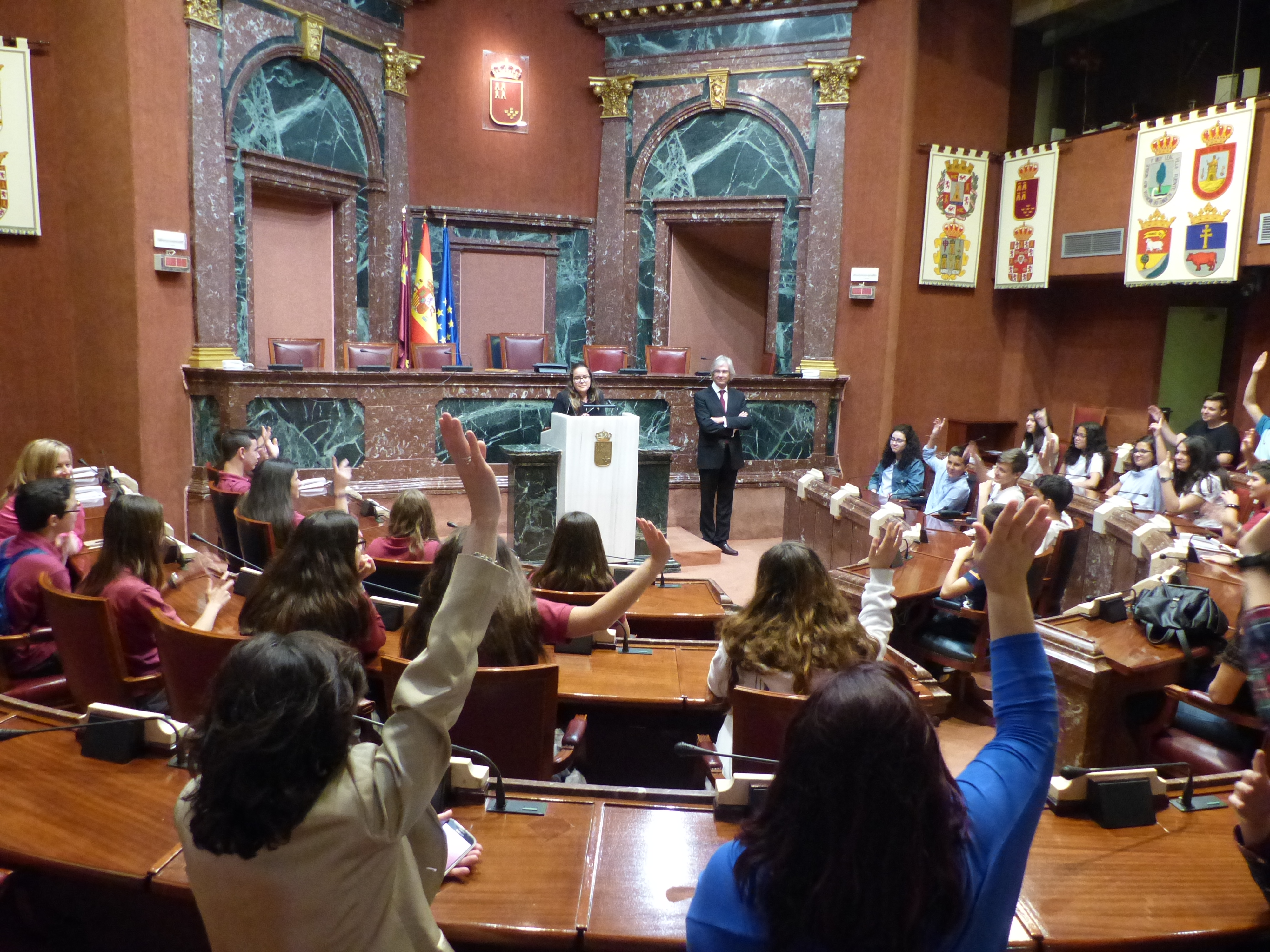 'Educando en Justicia' ha visitado hoy la Asamblea Regional de Murcia