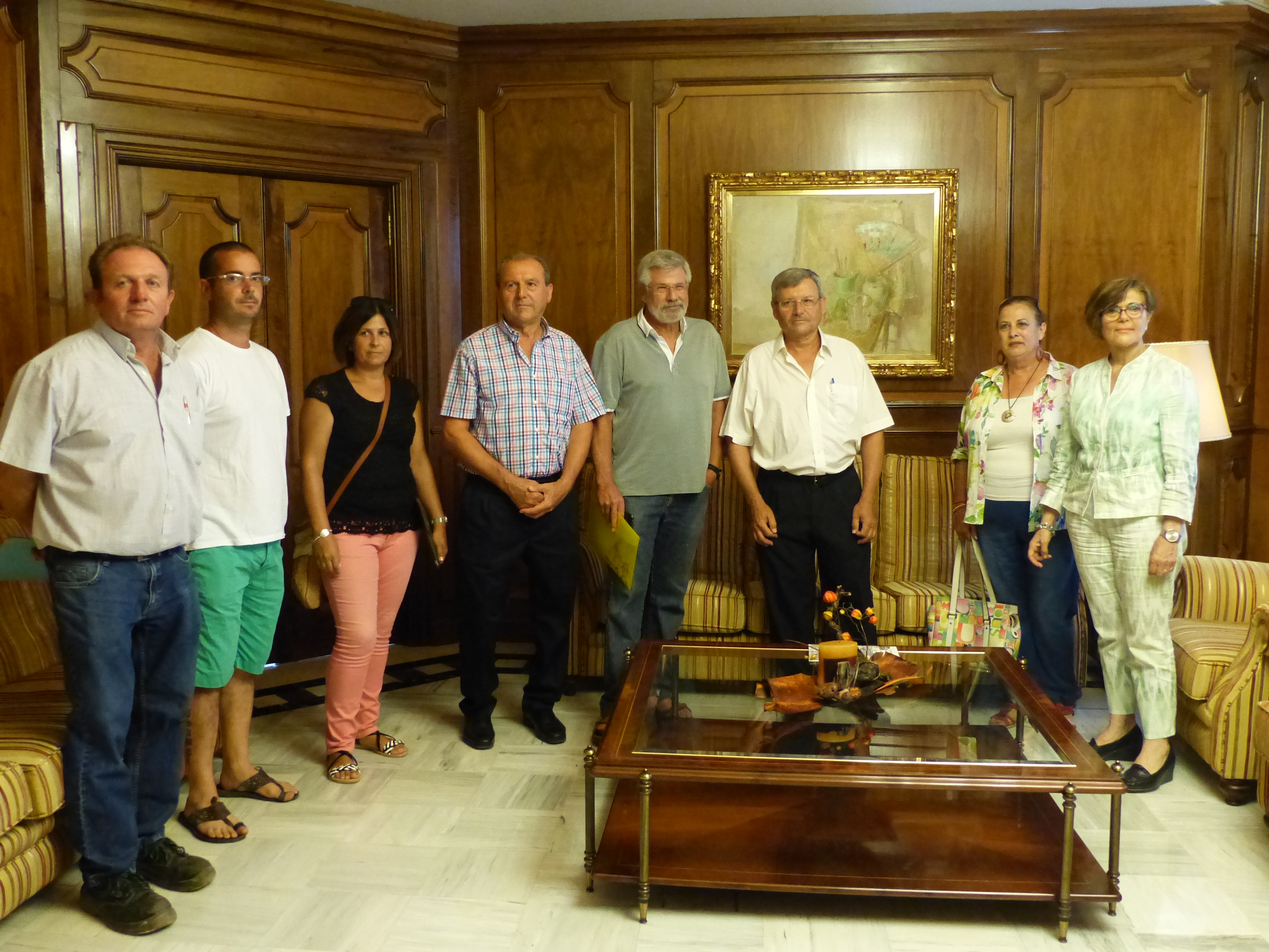 La presidenta de la Asamblea Regional, Rosa Peñalver, ha recibido a distintos colectivos del Llano del Beal