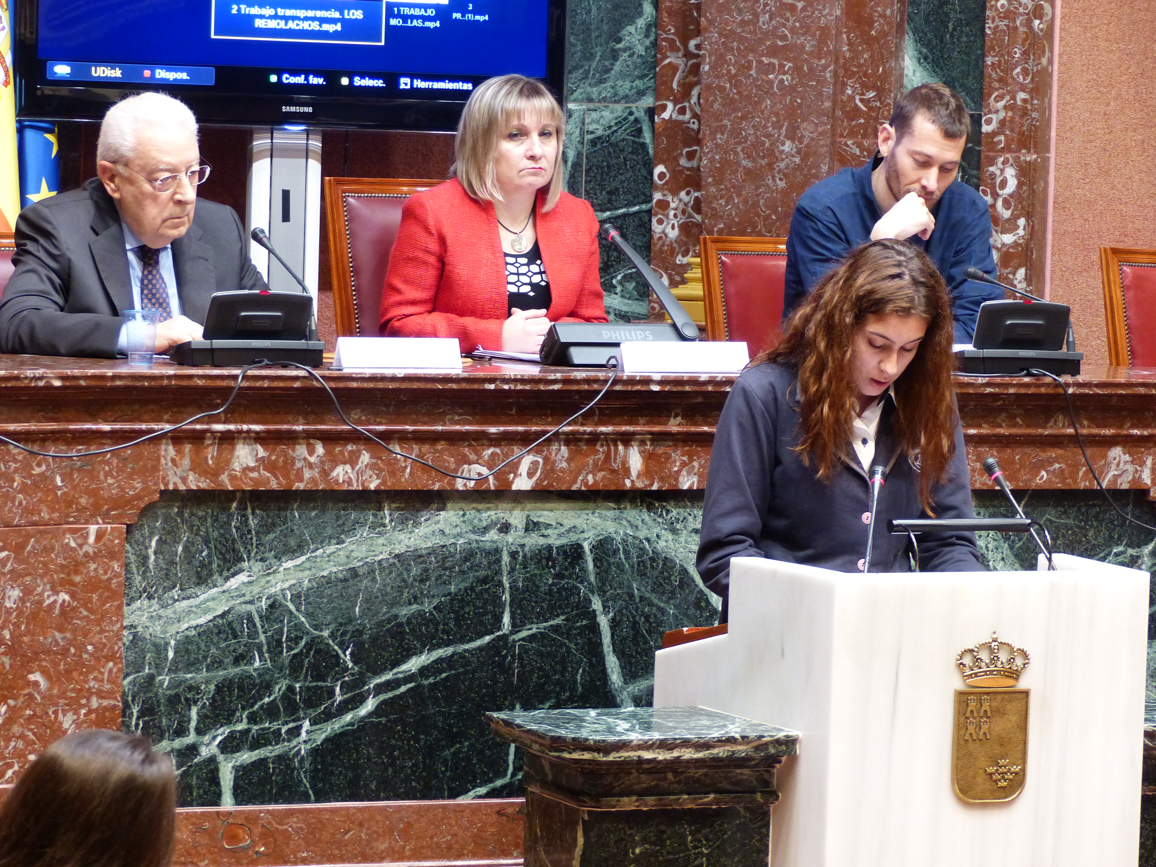 Entrega de premios del programa Iris, desarrollado conjuntamente por el Consejo de la Transparencia, la Sociedad de Filosofía de la Región y docentes de Bachillerato y Universidad