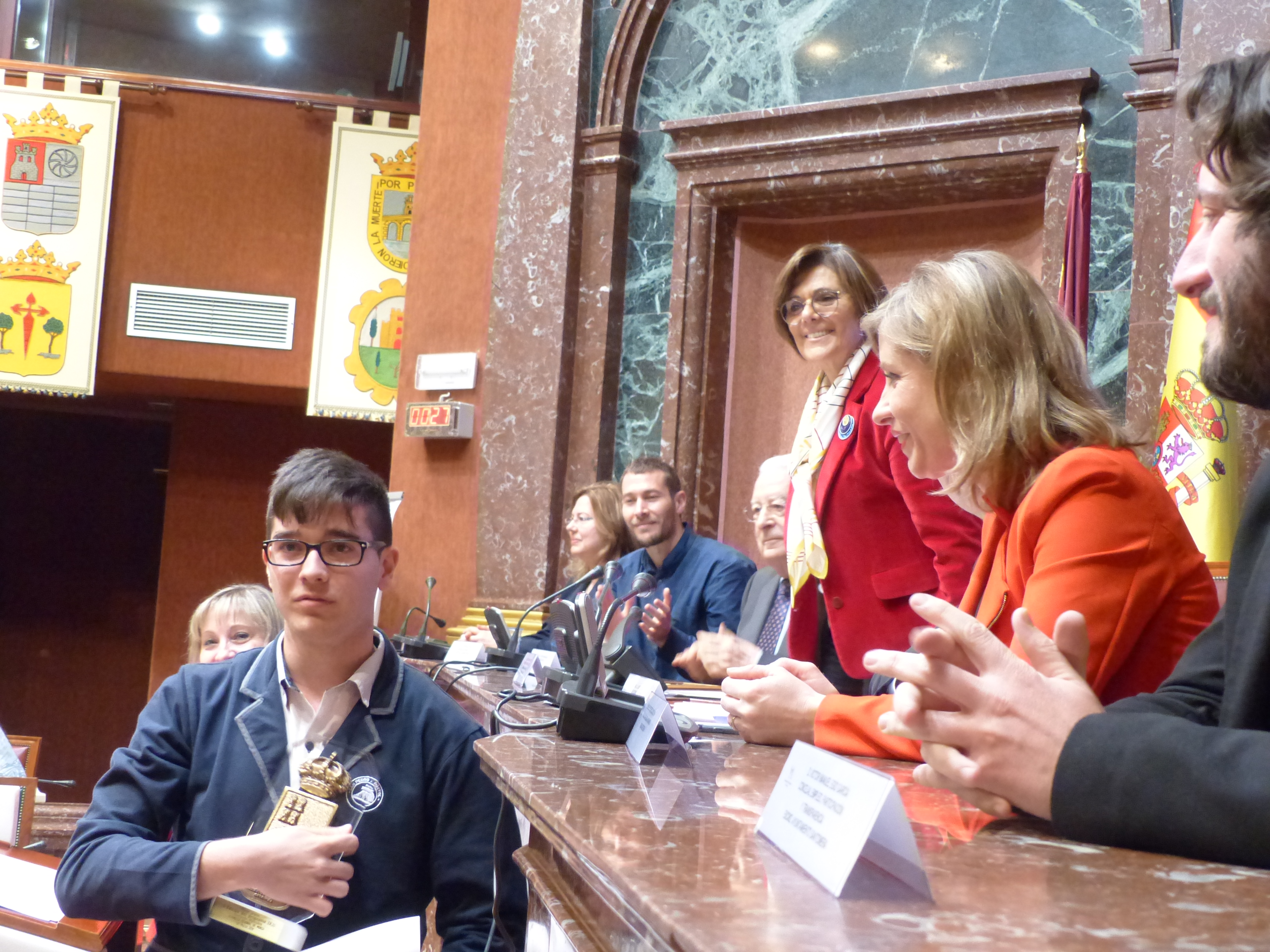 Entrega de premios del programa Iris, desarrollado conjuntamente por el Consejo de la Transparencia, la Sociedad de Filosofía de la Región y docentes de Bachillerato y Universidad