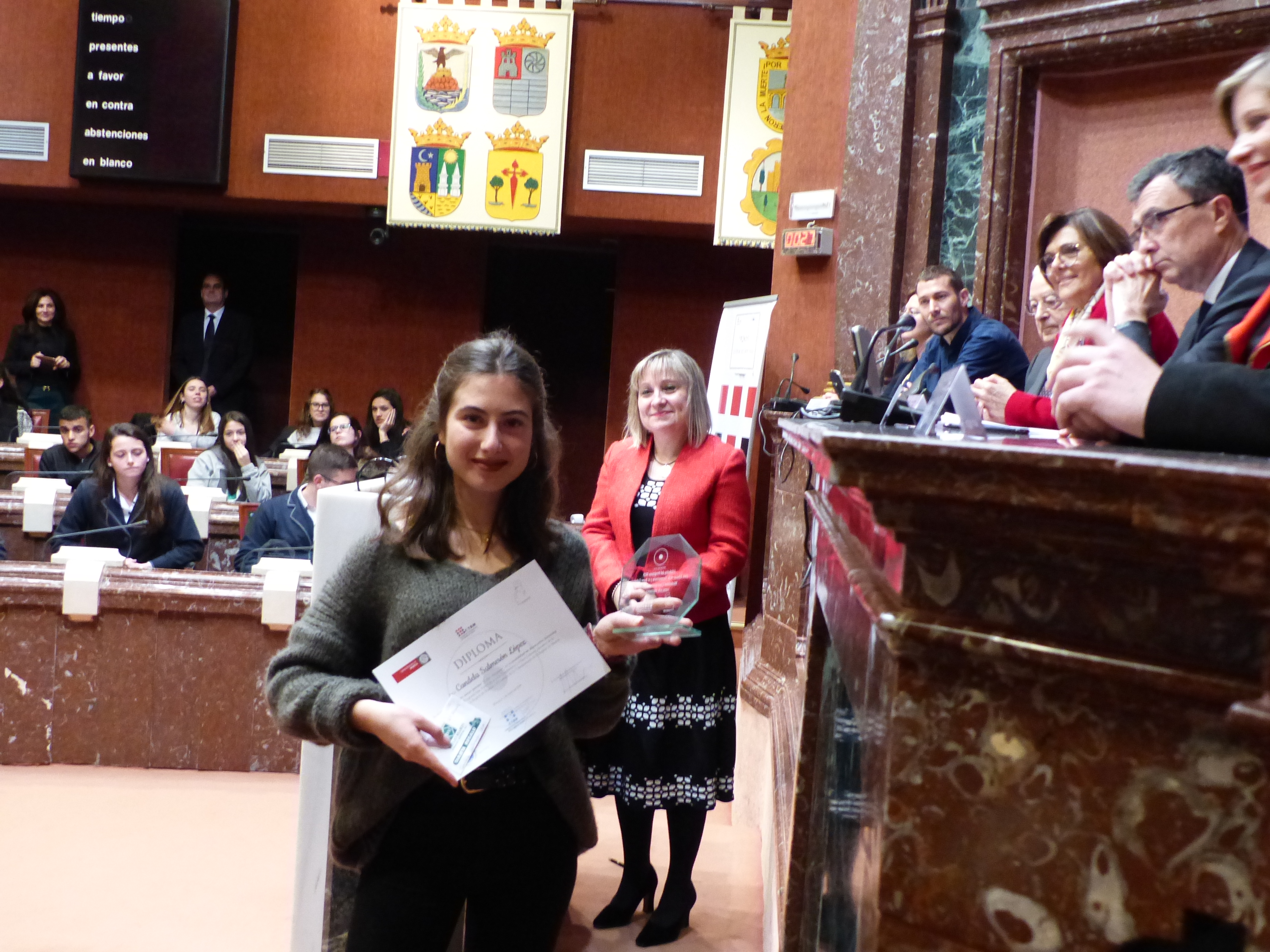 Entrega de premios del programa Iris, desarrollado conjuntamente por el Consejo de la Transparencia, la Sociedad de Filosofía de la Región y docentes de Bachillerato y Universidad