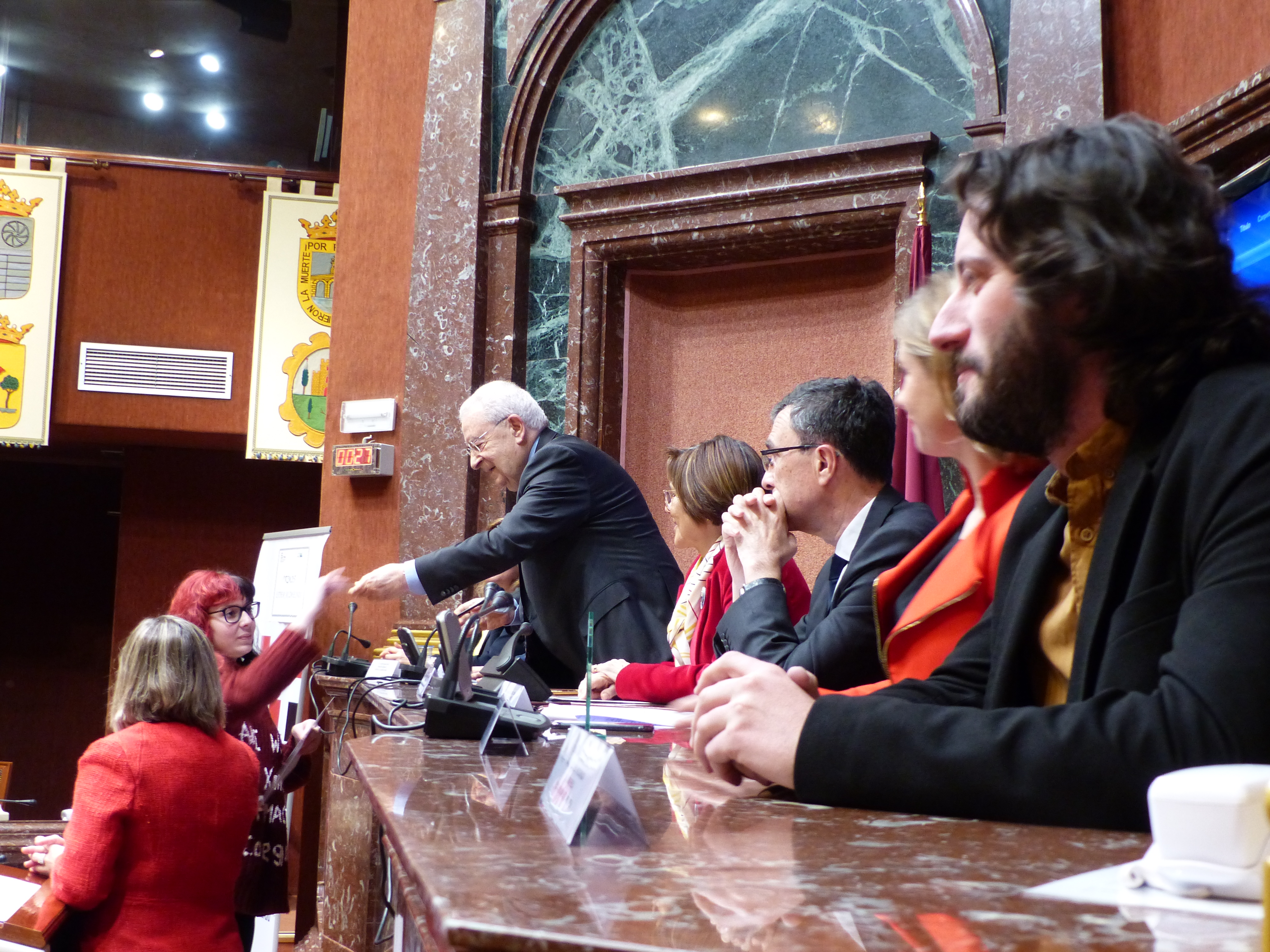 Entrega de premios del programa Iris, desarrollado conjuntamente por el Consejo de la Transparencia, la Sociedad de Filosofía de la Región y docentes de Bachillerato y Universidad