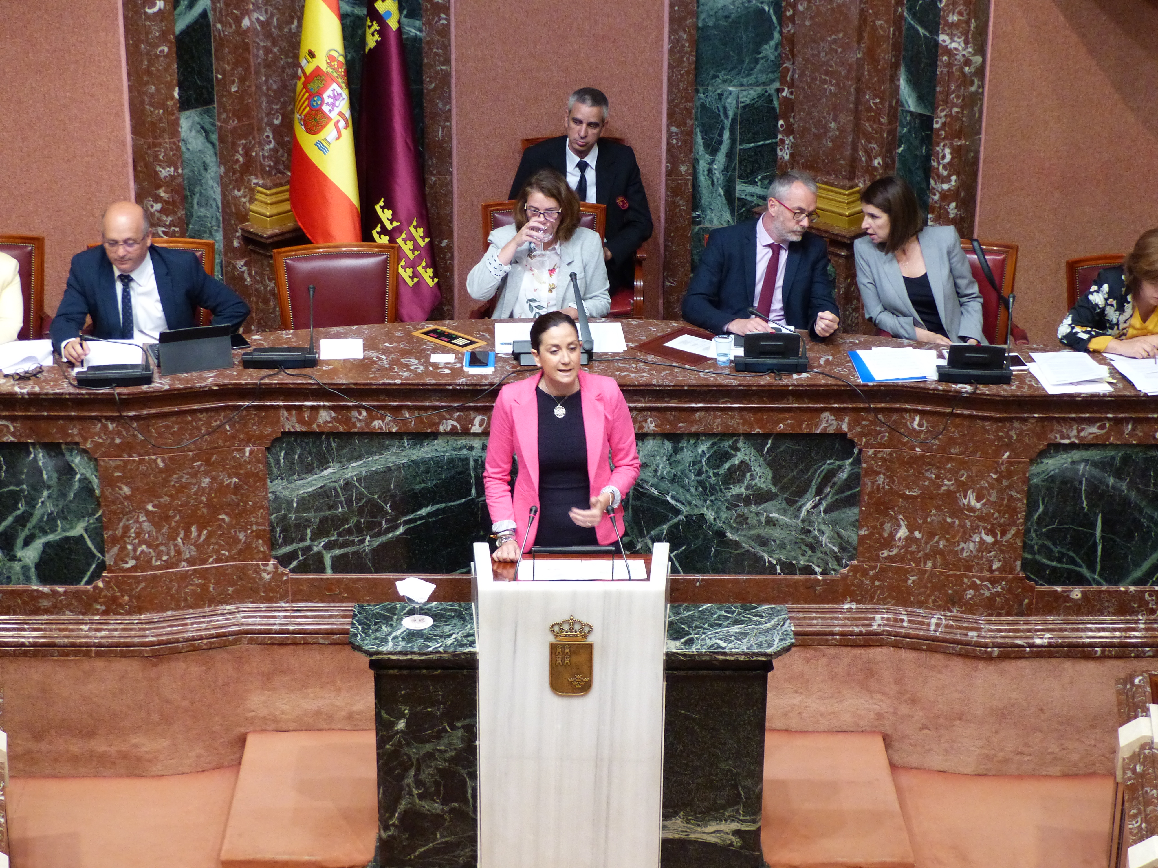 Patricia Fernández, diputada popular, durante el debate de la moción sobre medidas en relación con la interrupción voluntaria del embarazo