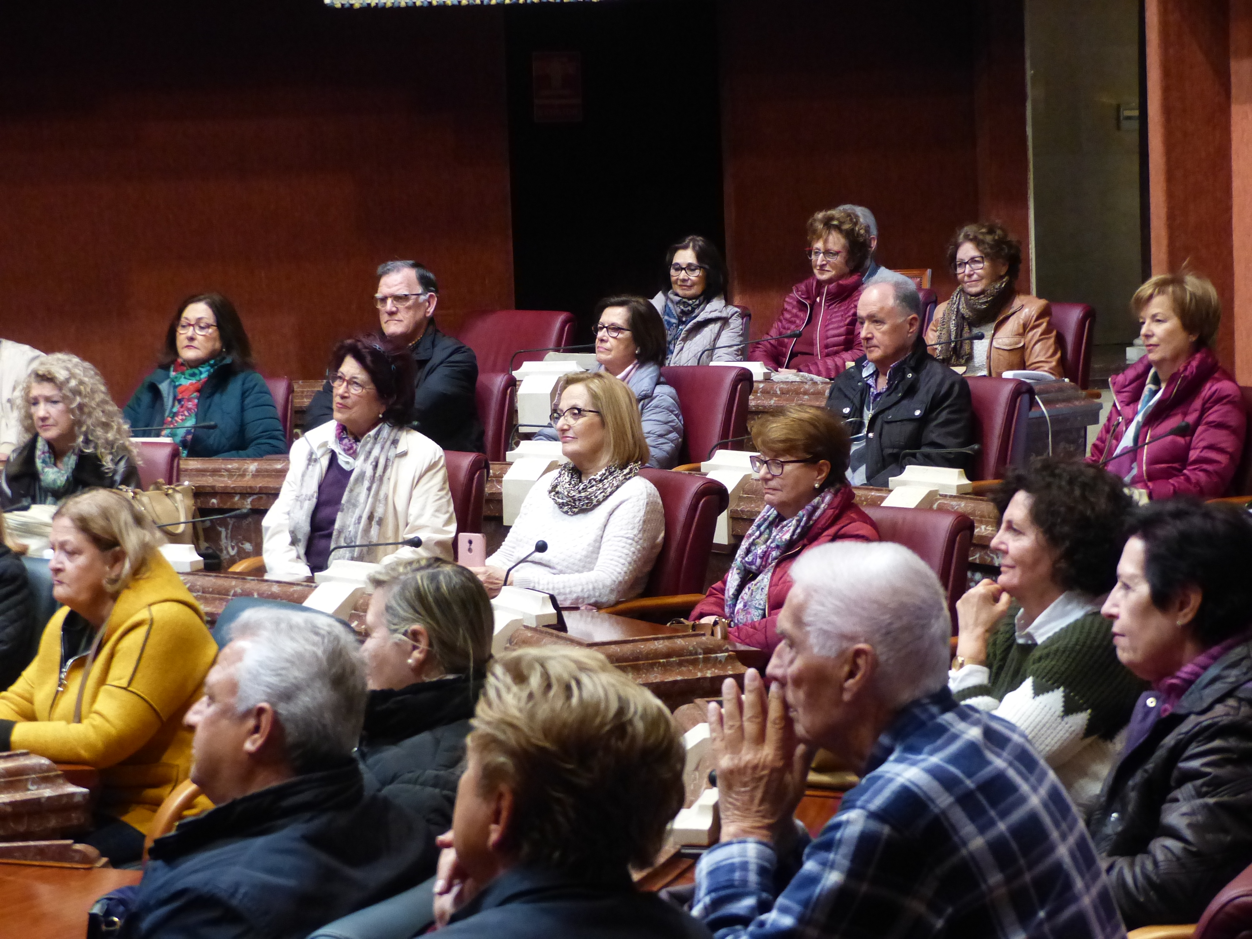 Integrantes de UMAY UPCT Cartagena, en su visita a la Asamblea
