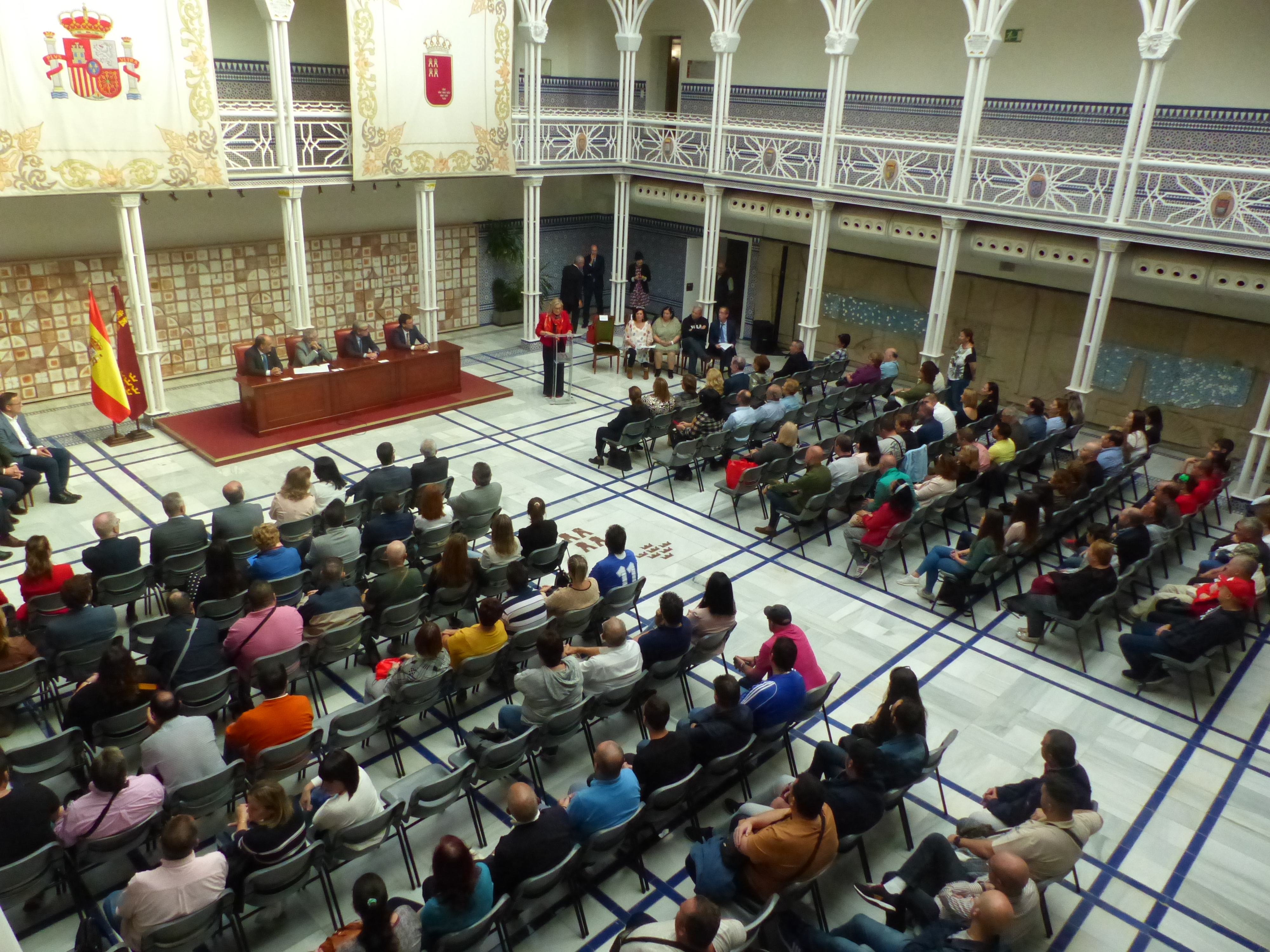 Imagen del Patio de los Ayuntamientos durante el acto