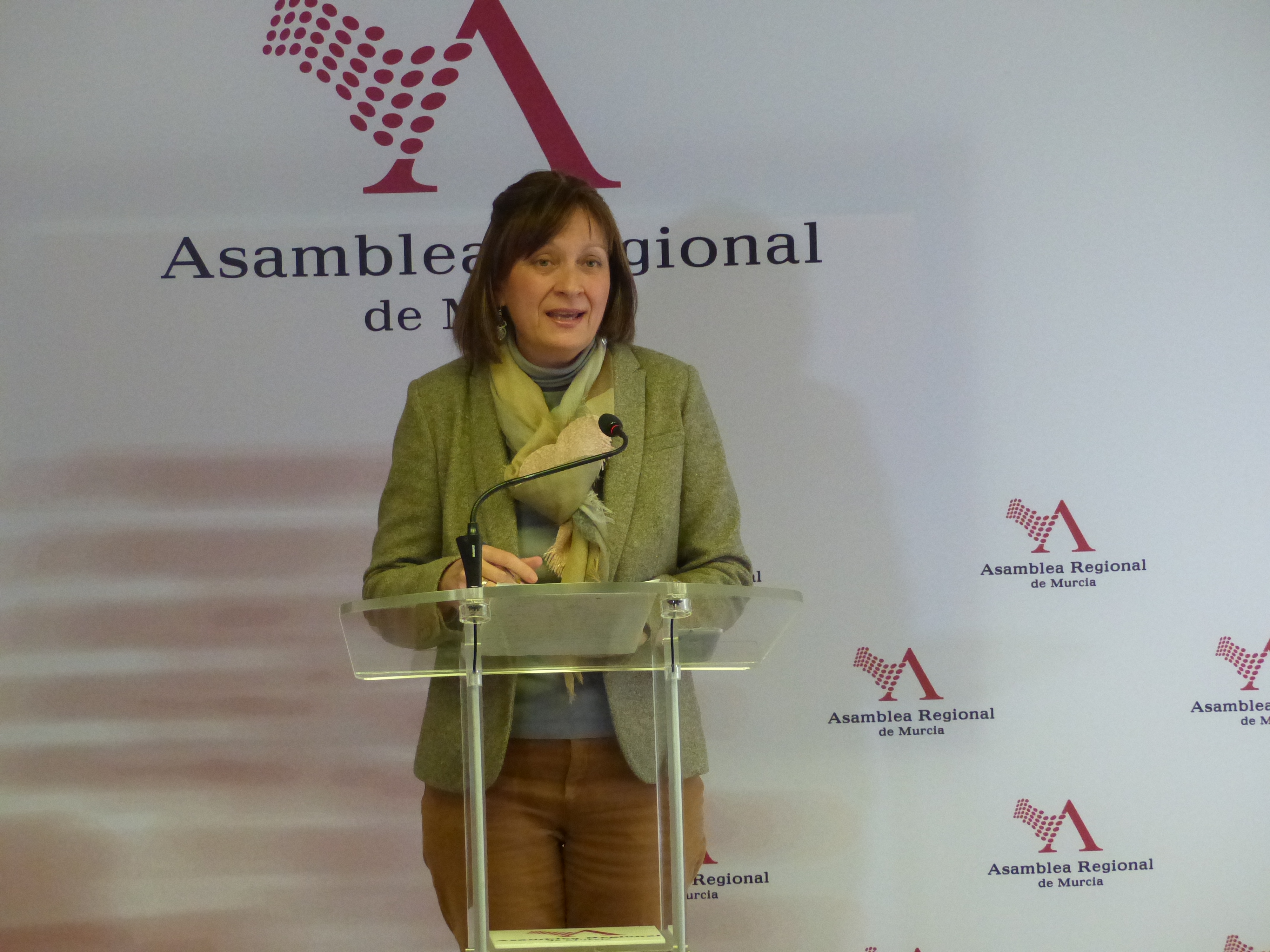 María Marín, diputada de Unidas Podemos y portavoz del Grupo Mixto