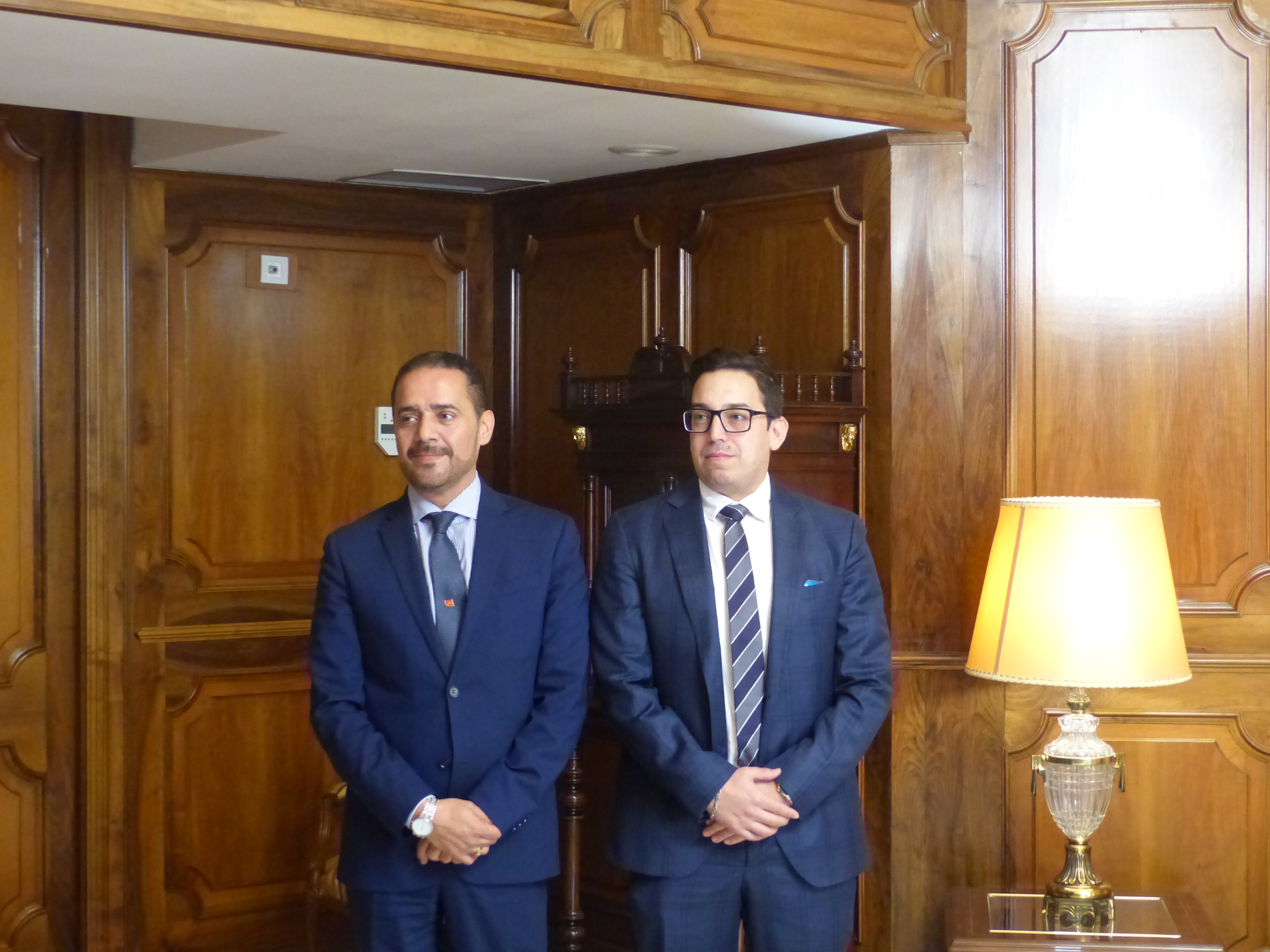 Mohsine Akirach y Abdelaziz Jatim