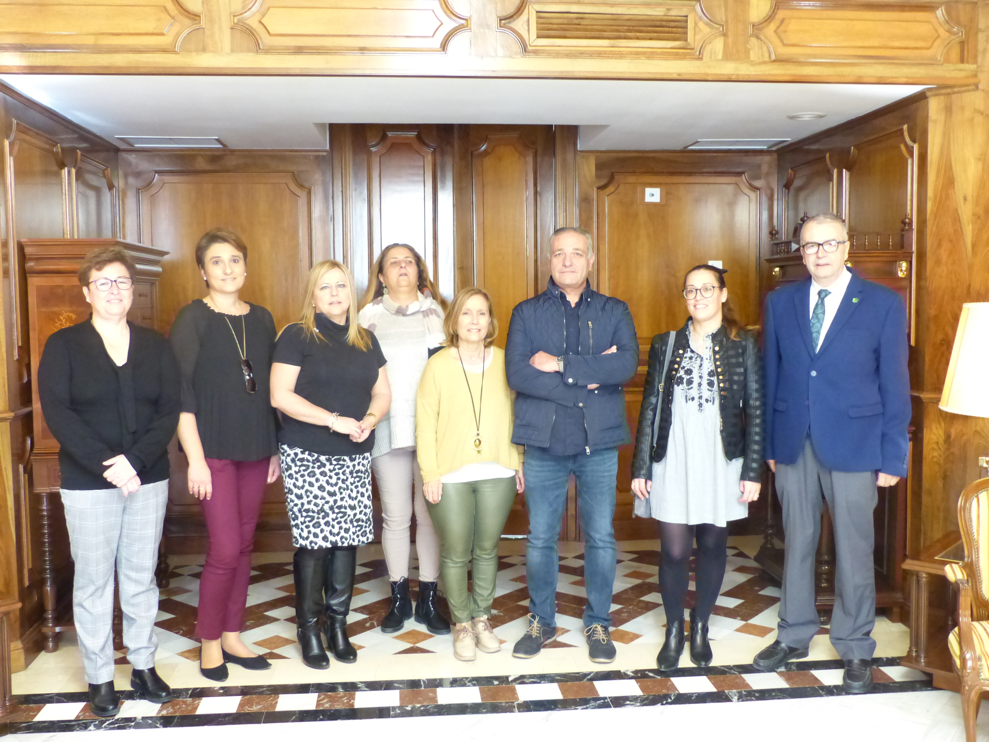 La directiva de ASTUS, minutos antes del encuentro con el presidente de la Asamblea