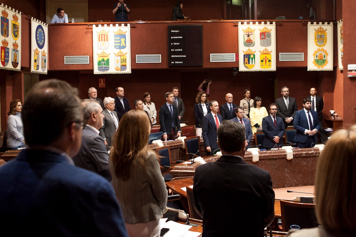 La Asamblea interrumpe la sesión como muestra de rechazo por la vecina asesinada ayer