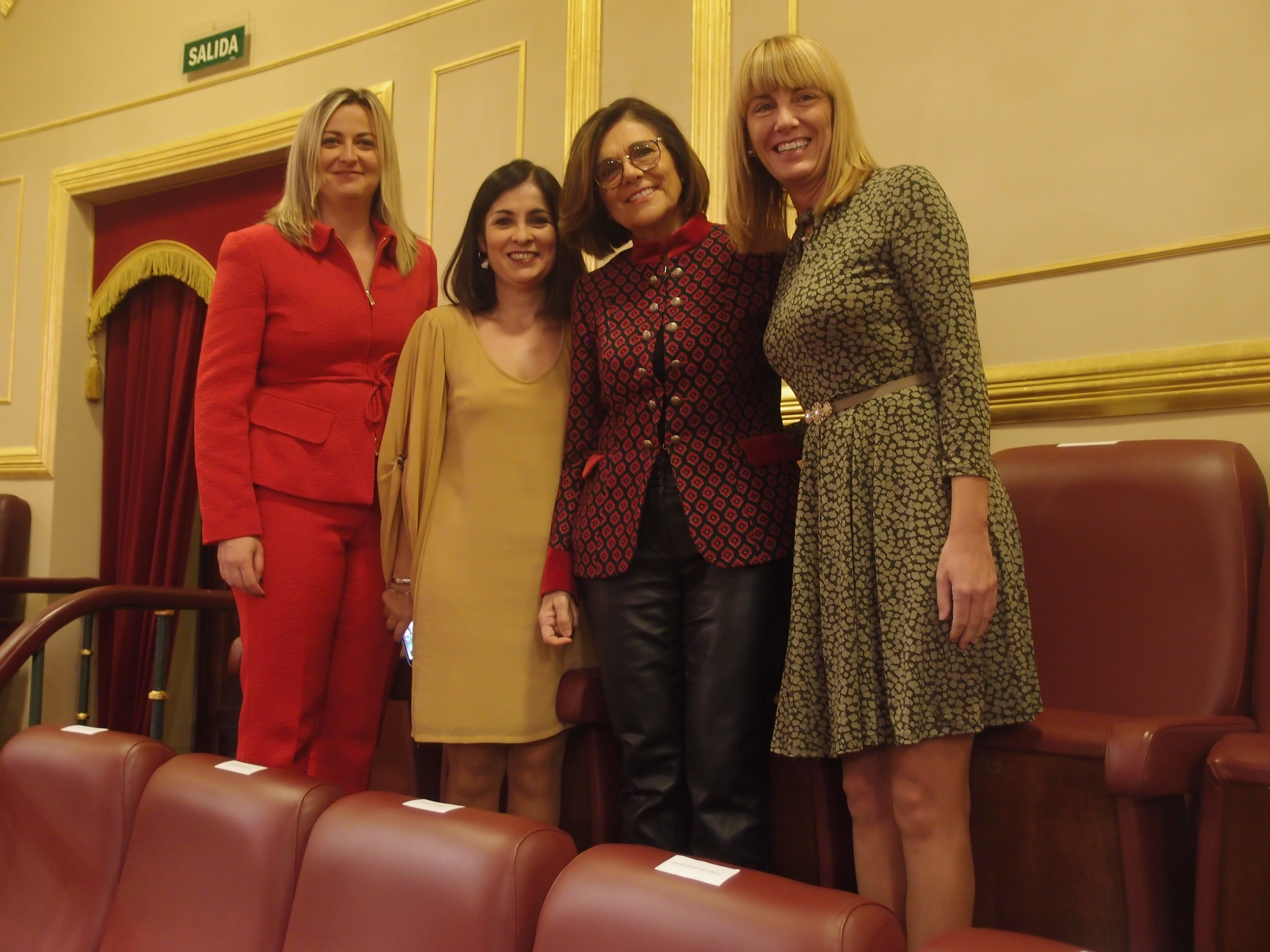 La presidenta de la Asamblea Regional, Rosa Peñalver, con sus homólogas de Extremadura, Canarias y La Rioja