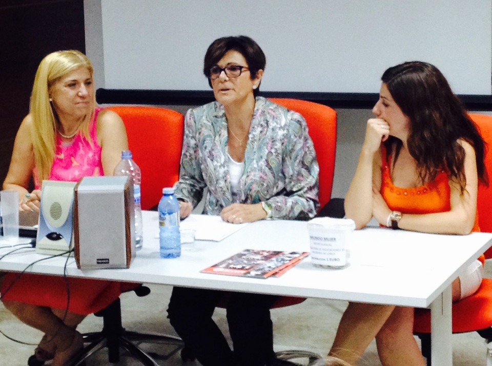 La presidenta de la Asamblea, Rosa Peñalver, durante la clausura del Encuentro de Pensamiento Feminista de Cehegín
