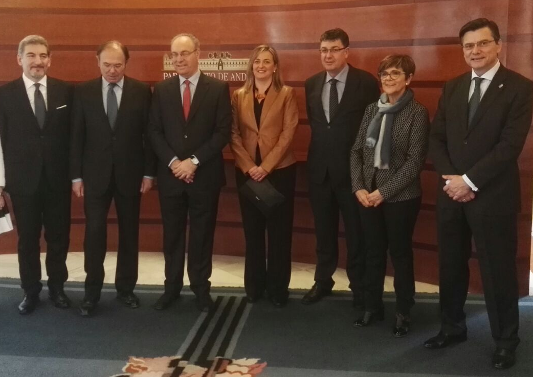 Rosa Peñalver ha asistido en el Parlamento de Andalucía al relevo en la presidencia de la CALRE 2017