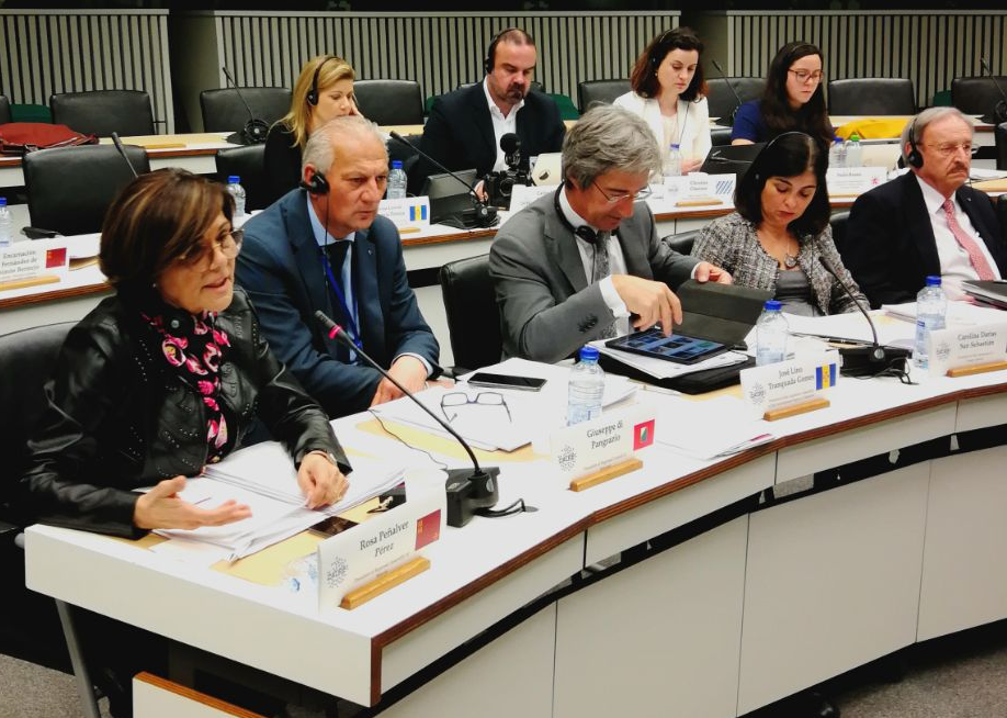 La presidenta de la Asamblea Regional, Rosa Peñalver, presenta en Bruselas su plan de trabajo sobre Igualdad de Género