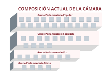 Composición actual de la Cámara