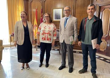 La presidenta de la Asamblea Regional, Visitación Martínez, recibe a Plena Inclusión Región de Murcia La presidenta de la Asamblea Regional, Visitación Martínez, recibe a Plena Inclusión Región de Murcia