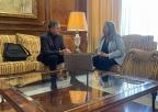 La presidenta recibe al director de los Premios Alfonso X de la Cultura de la Región de Murcia