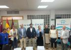 La presidenta de la Asamblea Regional, Visitación Martínez, junto al resto de autoridades en el acto de apertura de la Junta Directiva del CERMI de la Región de Murcia