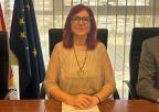 La presidenta del Colegio Oficial de Enfermería de la Región de Murcia, Amelia Corominas García, previamente a su Audiencia Legislativa ante la Comisión de Sanidad y Política Social