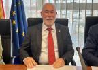 El presidente del Colegio Oficial de Médicos de la Región de Murcia, Francisco Miralles Jiménez, previamente a su Audiencia Legislativa ante la Comisión de Sanidad y Política Social