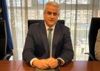El presidente de la Federación de Comercio de la Región de Murcia (COREMUR), Juan Francisco Castillo Gallego, previamente a su comparecencia ante la Comisión Especial de Estudio sobre el Pequeño Comercio en la Región de Murcia