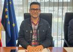 El secretario general de la Federación de Sanidad de CCOO Región de Murcia, Miguel Ángel López Lozano, previamente a su Audiencia Legislativa ante la Comisión de Sanidad y Política Social