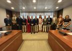 El alcalde de Lorquí, Joaquín Hernández Gomariz, con los miembros de la Comisión de Política Territorial, Medio Ambiente, Agricultura y Agua