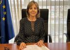 La presidenta de Cruz Roja en la Región de Murcia, María Teresa Sánchez Elduayen, previamente a su comparecencia ante la Comisión Especial de Estudio de lucha contra la Pobreza y Exclusión Social en la Región de Murcia