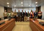 El presidente de COAG-IR Murcia, José Miguel Marín Marín, con los miembros de la Comisión Especial de Estudio para abordar el Reto Demográfico y la Despoblación en la Región de Murcia