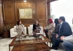 La presidenta de la Asamblea recibe a la Junta Directiva del Colegio Oficial de Enfermería de la Región de Murcia