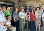 Lectura del XXIV Manifiesto de AFIBROCAR en la puerta principal de la Asamblea Regional y mesa informativa