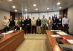 El presidente de CACHAMUR, Agustín Fernández López, con los miembros de la Comisión de Política Territorial, Medio Ambiente, Agricultura y Agua
