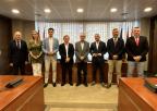 El presidente de PROEXPORT, Mariano Zapata Martínez, con los miembros de la Comisión de Asuntos Generales e Institucionales, de la Unión Europea y Derechos Humanos