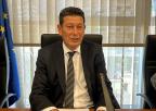 El presidente de la Comunidad de Regantes del Campo de Cartagena, Manuel Martínez Madrid, previamente a su comparecencia ante la Comisión de Asuntos Generales e Institucionales, de la Unión Europea y Derechos Humanos