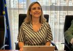 La consejera de Política Social, Familias e Igualdad, Conchita Ruiz Caballero, previamente a su comparecencia ante la Comisión Especial de Estudio sobre Infancia y Adolescencia