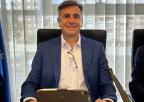 El alcalde del Ayuntamiento de San Pedro del Pinatar, Pedro Javier Sánchez Aznar, previamente a su comparecencia ante la Comisión de Asuntos Generales e Institucionales, de la Unión Europea y Derechos Humanos