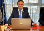 El ingeniero agrónomo y catedrático de la Universidad Politécnica de Cartagena (UPCT), Alejandro Pérez Pastor, previamente a su comparecencia ante la Comisión de Asuntos Generales e Institucionales, de la Unión Europea y Derechos Humanos