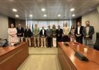 El ingeniero de Caminos, Canales y Puertos, Luis del Rivero Asensio, con los miembros de la Comisión de Asuntos Generales e Institucionales, de la Unión Europea y Derechos Humanos