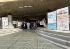 Lectura de Manifiesto de FFEDARM en la puerta principal de la Asamblea Regional de Murcia