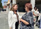 La presidenta de la Asamblea Regional, Visitación Martínez, y la presidenta de Aldeas Infantiles, Florentina Galindo