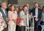 Lectura de Manifiesto de la EAPN-RM en la puerta principal de la Asamblea Regional de Murcia