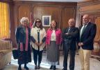 La presidenta de la Asamblea Regional, Visitación Martínez, ha recibido esta mañana a la Plataforma del Tercer Sector de la Región de Murcia