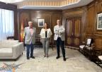 La presidenta de la Asamblea Regional recibe al presidente de la Asociación de Profesionales de Radio y Televisión de la Región de Murcia (Artv Murcia), José Sánchez Cano, y a su vicepresidente, Miguel María Delgado Esteban.